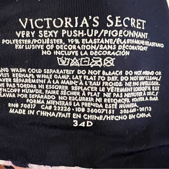 Victoria’s Secret Very Sexy Push-Up Leopard Size 34D - Picture 3 of 3
